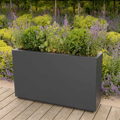 metal rectangular planter boxes supplier|large rectangular galvanized metal planters.